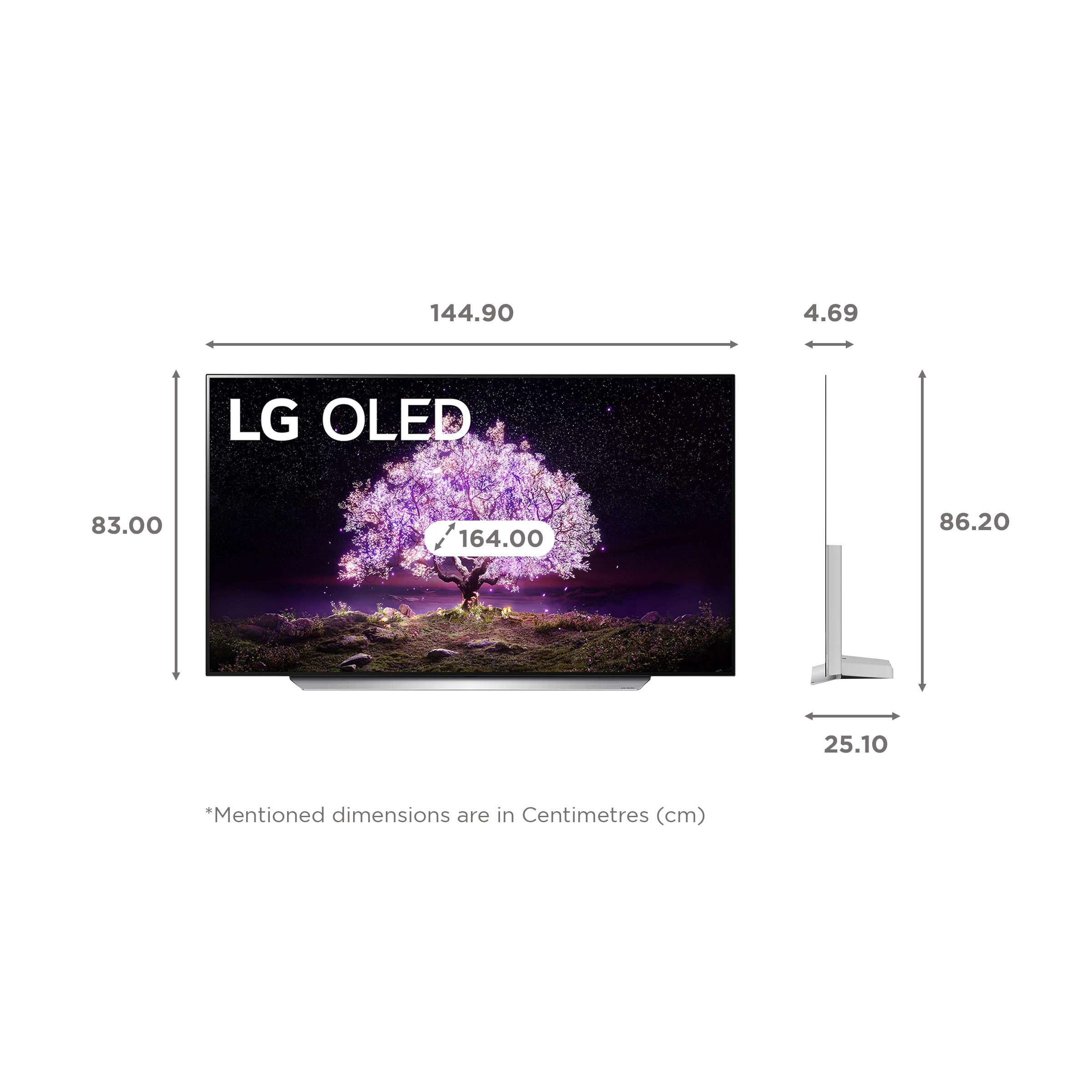 Buy Lg C Cm Inch Oled K Ultra Hd Webos Tv With Alexa